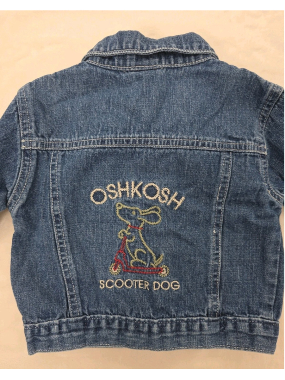 OshKosh B'gosh Denim Jacket 6-9M Vintage 90s Retro Classic Preppy Old School
